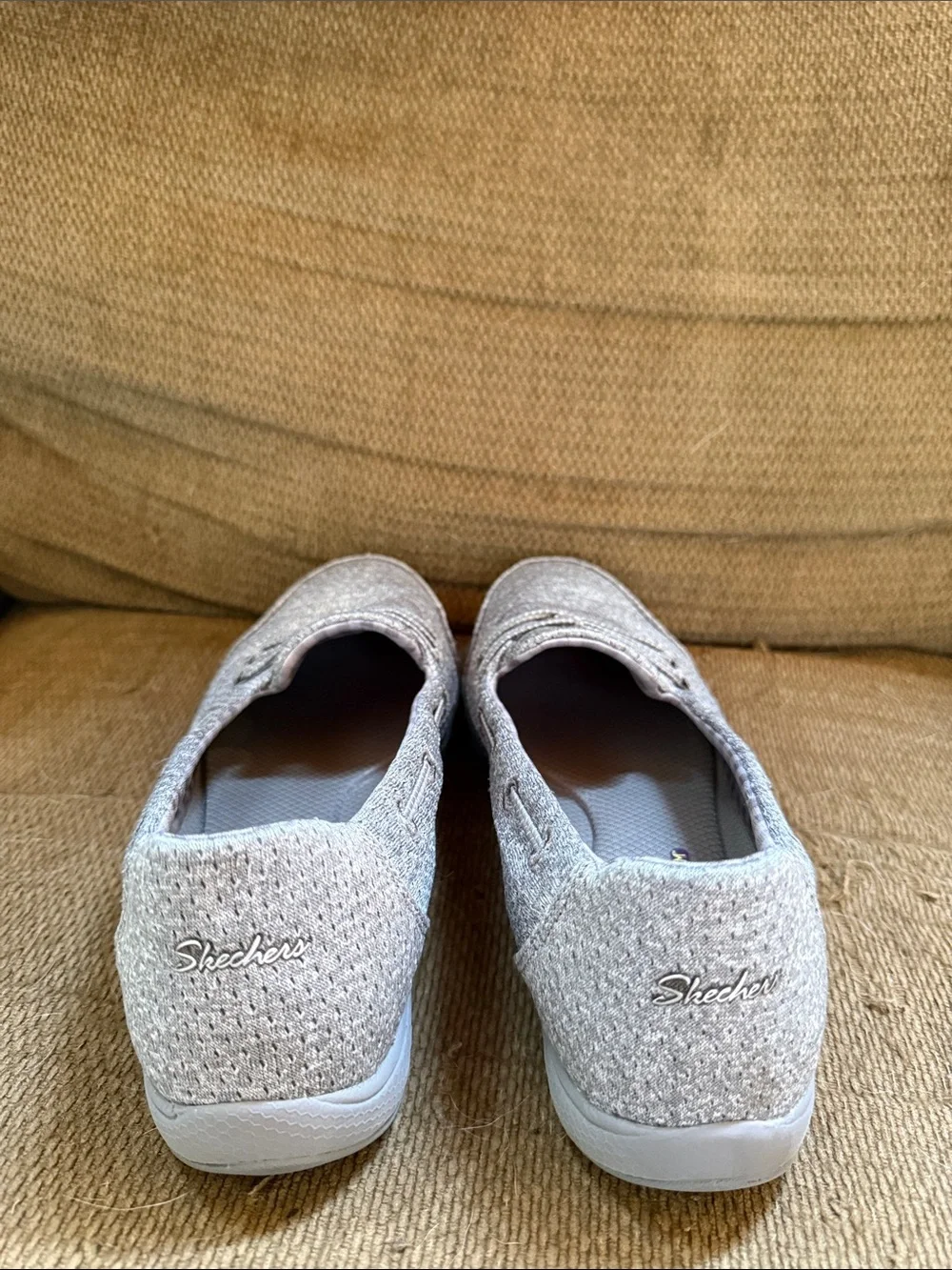 Skechers Women's Light Beige Slip-On Loafers - Picture 2 of 4